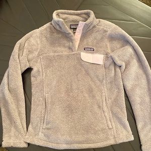 Patagonia S Small Fleece Pullover Re-Tool Snap T Jacket half-zip lavender